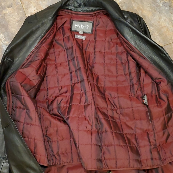 BLACK WILSON LEATHER JACKET, SIZE M, NEW - Picture 14 of 16